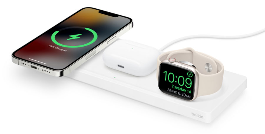 Belkin Boost Up Charge Pro Wireless Charger Pad with MagSafe – Best 3-in-1 Apple Watch pad